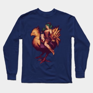 Mog's Chocobo Riding club Long Sleeve T-Shirt